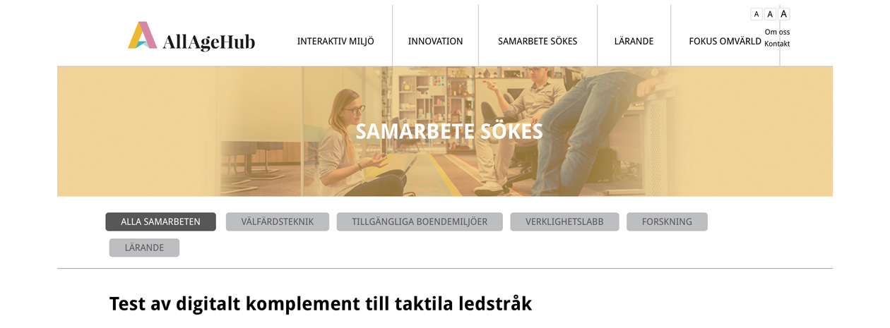 Samarbete sökes - AllAgeHub