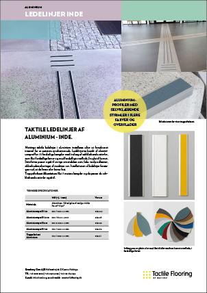 Tactile Flooring by Matting - Aluminiumledstråk INNE