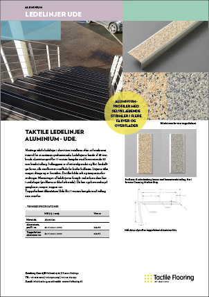 Tactile Flooring by Matting - Aluminiumledstråk UTE