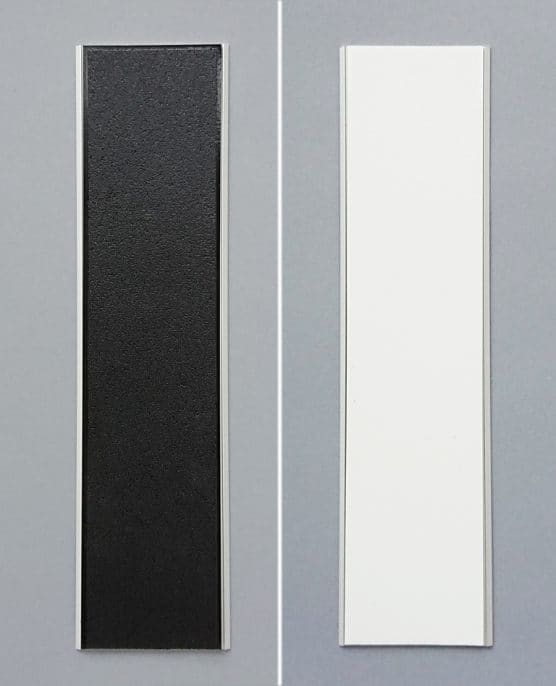 Tactile Flooring ledstråk aluminium 2 mm svart och vitt