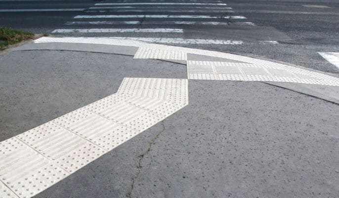 Tactile Flooring - taktila ledstråk/plattor av TPU-P