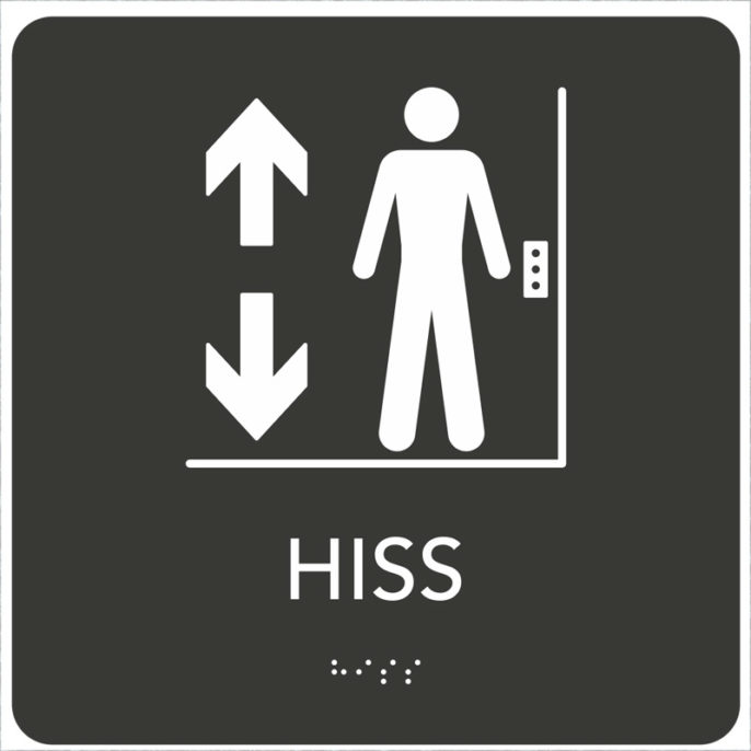 Symbolskylt för HISS.